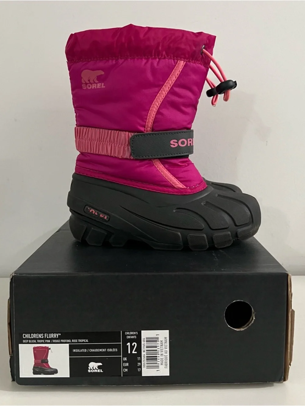Sorel Kid’s Winter Waterproof Boots Pink Size 12